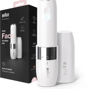 Braun FS 1000 Face Mini Hair Remover Damenrasierer Weiß/silber 18