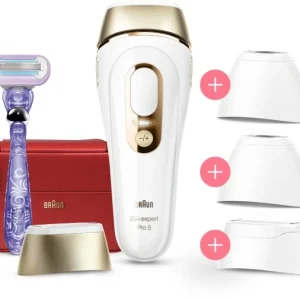 Braun PL5387 Silk-expert Pro 5 IPL Haarentfernungssystem Weiß/gold 9