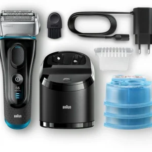 Braun 5190cc + CCR2 Series 5 W&D Rasierer Schwarz/blau 8