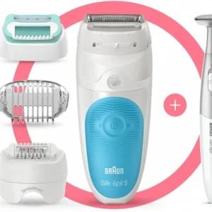 Braun 5-810 Silk-epil SensoSmart Epilierer Weiß/blau 15