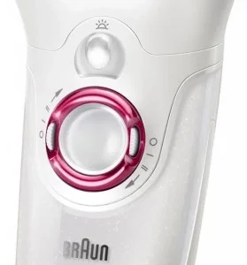 Braun 9-521 Silk-épil 9 Wet&Dry Epilierer Weiß/pink 9