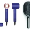 Dyson Supersonic HD07 + Paddlebrush Haartrockner Violettblau/rosé 20