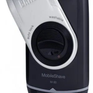 Braun M-90 MobileShave Rasierer Silber/schwarz 10