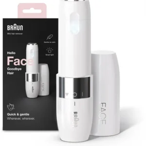 Braun FS 1000 Face Mini Hair Remover Damenrasierer Weiß/silber 16