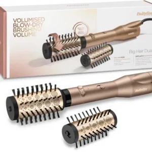 BaByliss AS952E Big Hair Dual Warmluft-Stylingbürste Gold 18