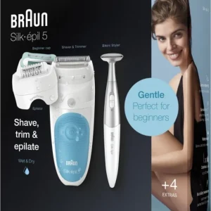 Braun 5-810 Silk-epil SensoSmart Epilierer Weiß/blau 9