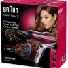 Braun HD770 Color Saver Satin Hair 7 Haartrockner Schwarz/rot 20