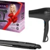 Remington D 5215 GP Geschenkpaketset Haartrockner + Haarglätter Set Schwarz 20